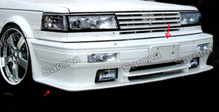 Custom Nissan Maxima  SUV/SAV/Crossover Front Bumper (1985 - 1988) - $525.00 (Part #NS-048-FB)